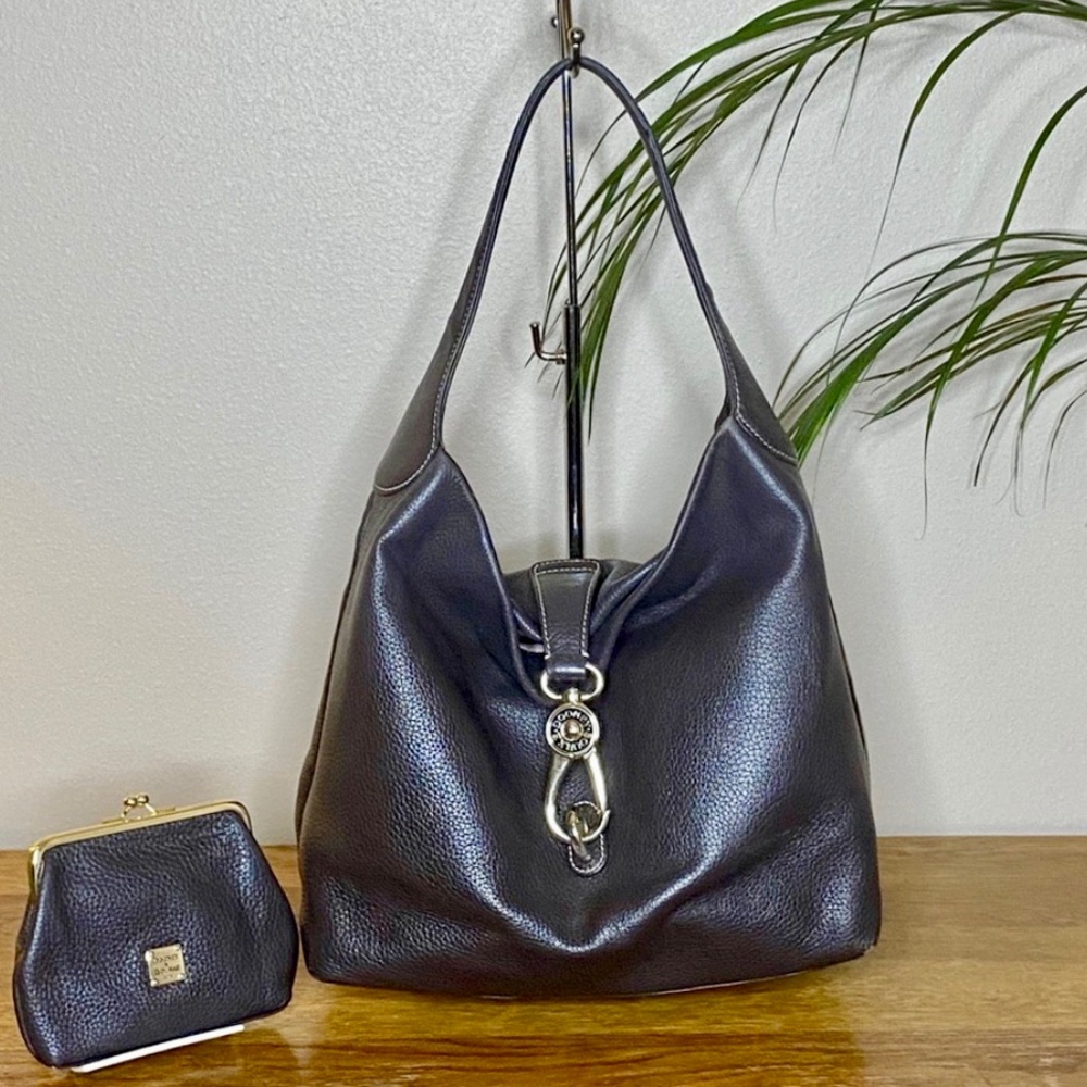 SOLD - Dooney & Bourke Hobo Bag Brown - Picture 2 of 6